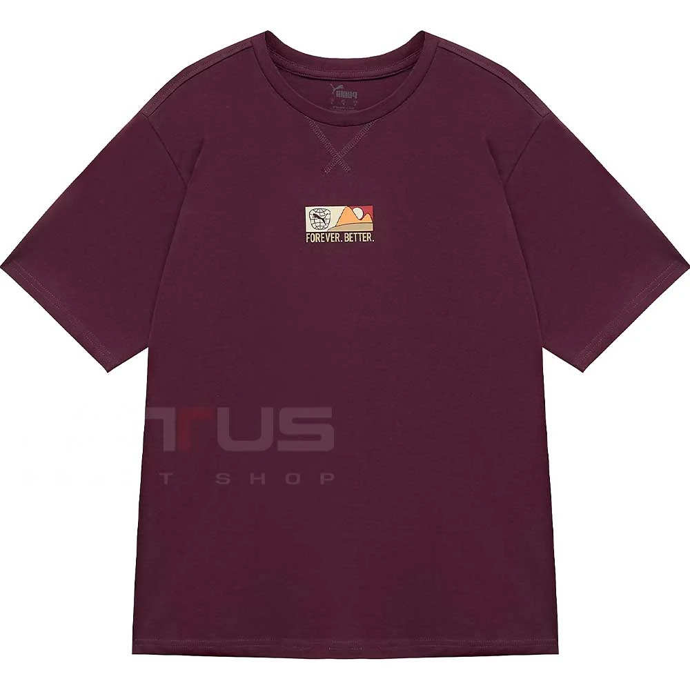 ДАМСКА ТЕНИСКА PUMA 68192944 BETTER SPORTSWEAR TEE ТЪМНОЛИЛАВА - lotus-sport.bg