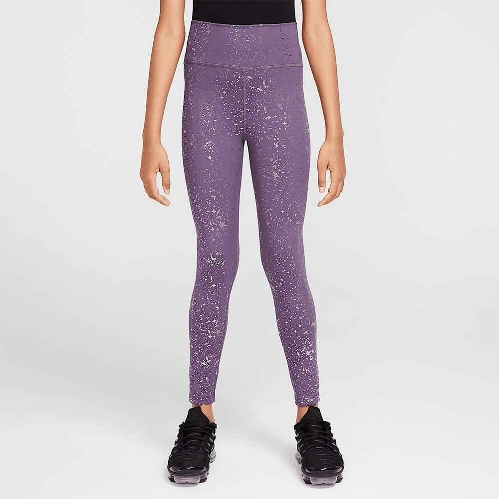 ДЕТСКИ КЛИН ЗА МОМИЧЕ NIKE HF4410-573 DF ONE TIGHT SHNE ЛИЛАВ - lotus-sport.bg