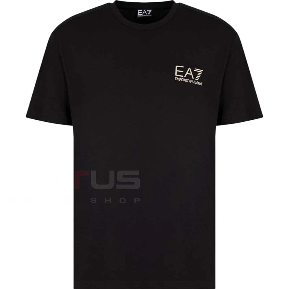 МЪЖКА ТЕНИСКА EA7 EMPORIO ARMANI 7M000299-UC001 GOLD LABEL M TEE SS PUNTO ROMA ЧЕРНА - lotus-sport.bg