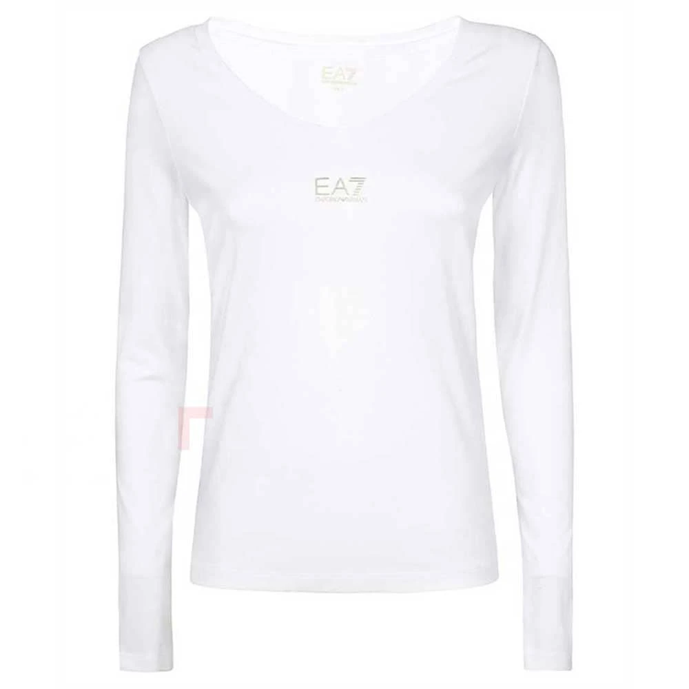 ДАМСКА БЛУЗА EA7 EMPORIO ARMANI 8NTT52-0101 TRAIN SHINY W TEE LS VN БЯЛА - lotus-sport.bg