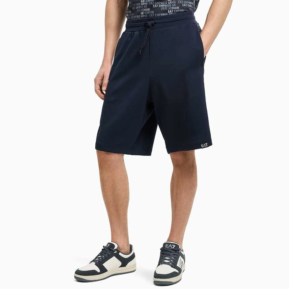 МЪЖКИ КЪСИ ПАНТАЛОНИ EA7 EMPORIO ARMANI 7M000217-UB102 GRAPHIC SERIES M BERMUDA MONOGRAM PRINTED ТЪМНОСИНИ - lotus-sport.bg