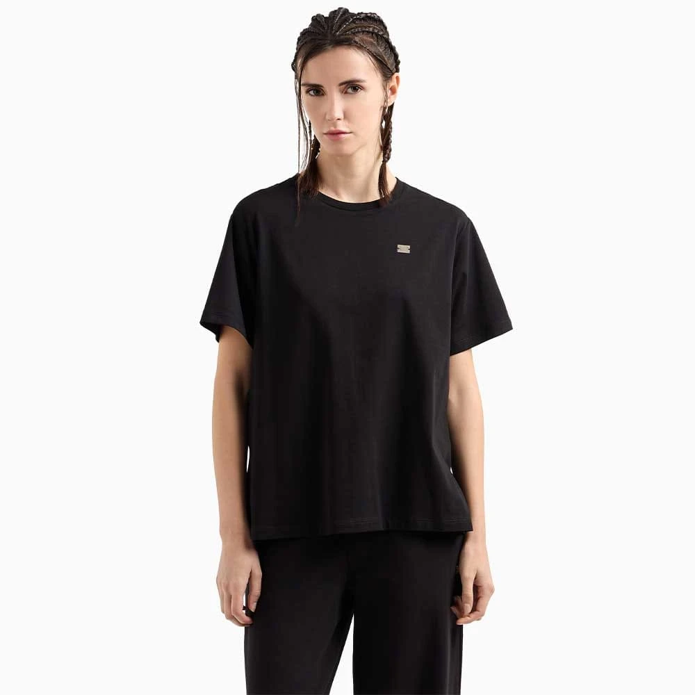 ДАМСКА ТЕНИСКА EA7 EMPORIO ARMANI 7W000028-UC001 TRAIN CORE LADY W TEE SS ЧЕРНА - lotus-sport.bg