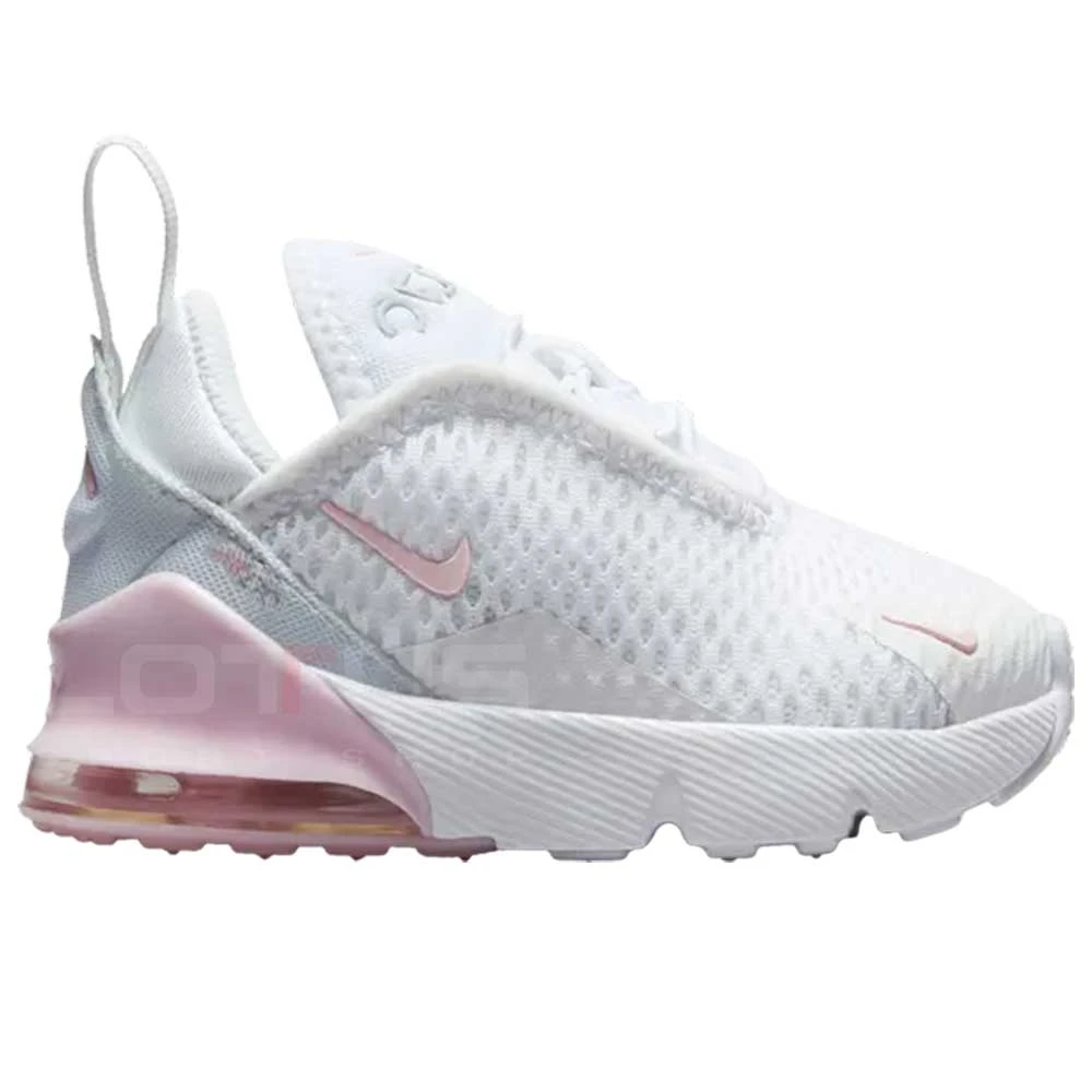 ДЕТСКИ МАРАТОНКИ ЗА МОМИЧЕ NIKE DD1646-122 AIR MAX 270 BT БЕЛИ/РОЗОВИ - lotus-sport.bg