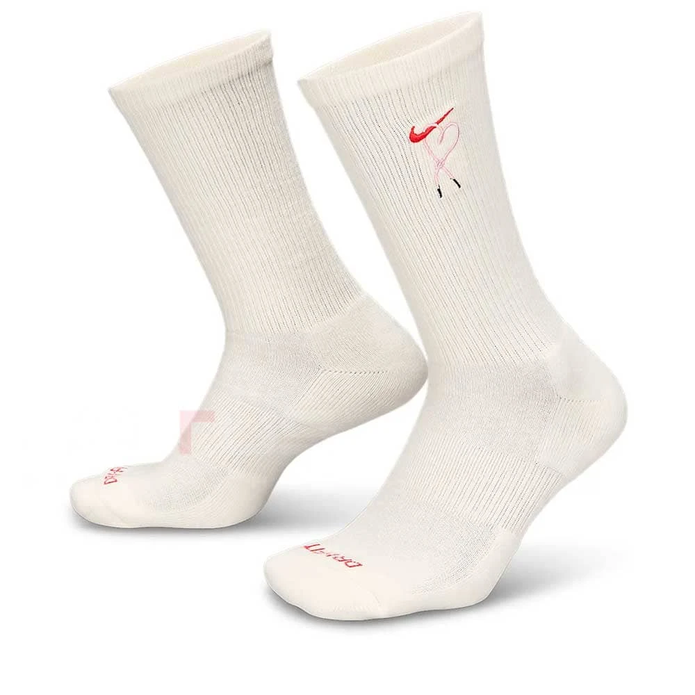 ЧОРАПИ NIKE HJ9381-133 ED PL CSH CRW VDAY 1P БЕЖОВИ - lotus-sport.bg