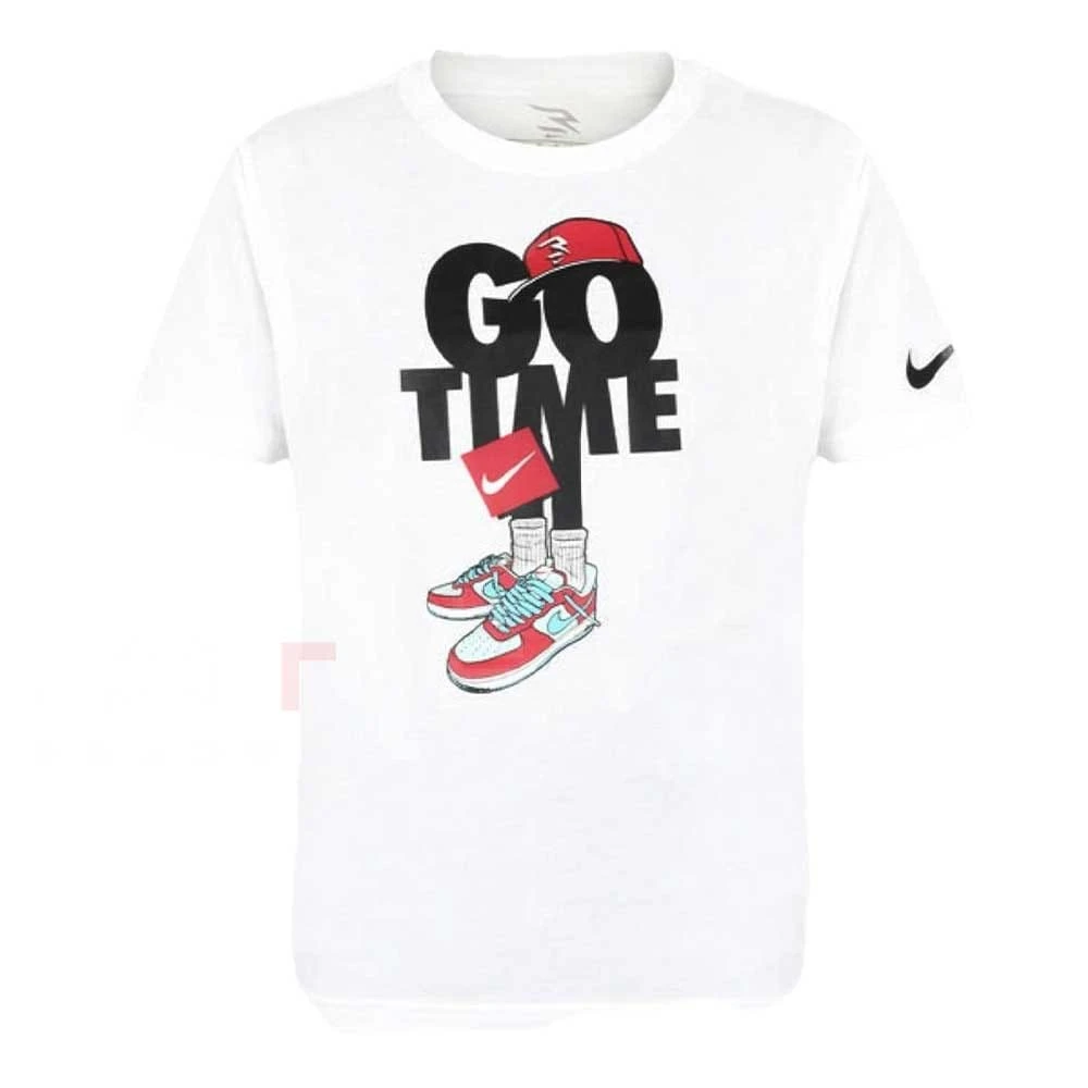 ДЕТСКА ТЕНИСКА ЗА МОМЧЕ NIKE 9Q1104-001 GO TIME CAPMANDO TEE БЯЛА - lotus-sport.bg