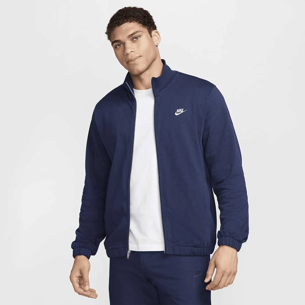 МЪЖКО ГОРНИЩЕ NIKE FQ3426-451 CLUB KNIT JKT ТЪМНОСИНЬО - lotus-sport.bg