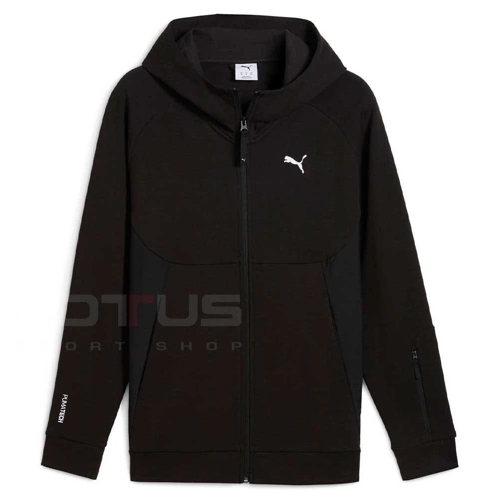 МЪЖКО ГОРНИЩЕ PUMA 68460501 PUMATECH FULL-ZIP HOODIE DK ЧЕРНО - lotus-sport.bg