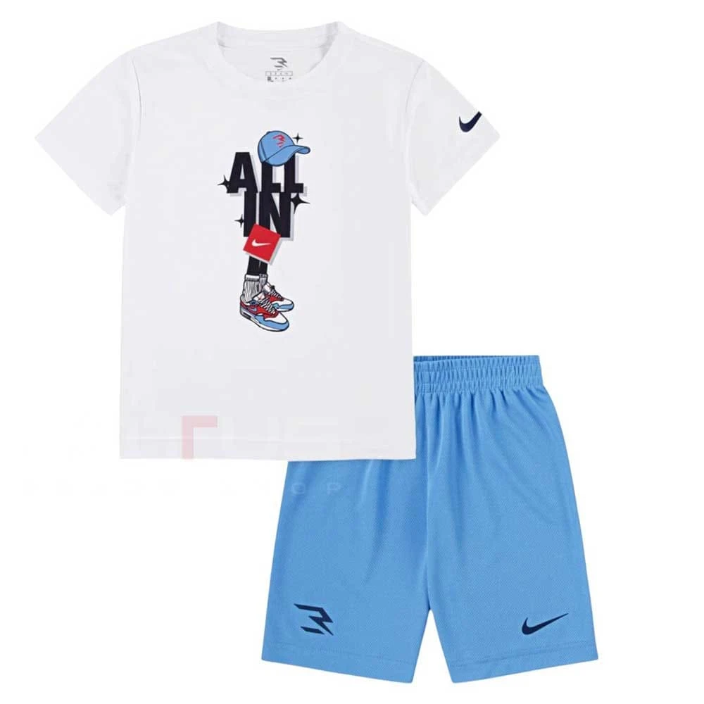 ДЕТСКИ СПОРТЕН ЕКИП ЗА МОМЧЕ NIKE 8Q1105-001 GRAFF LOCK UP SET БЯЛ/СИН - lotus-sport.bg