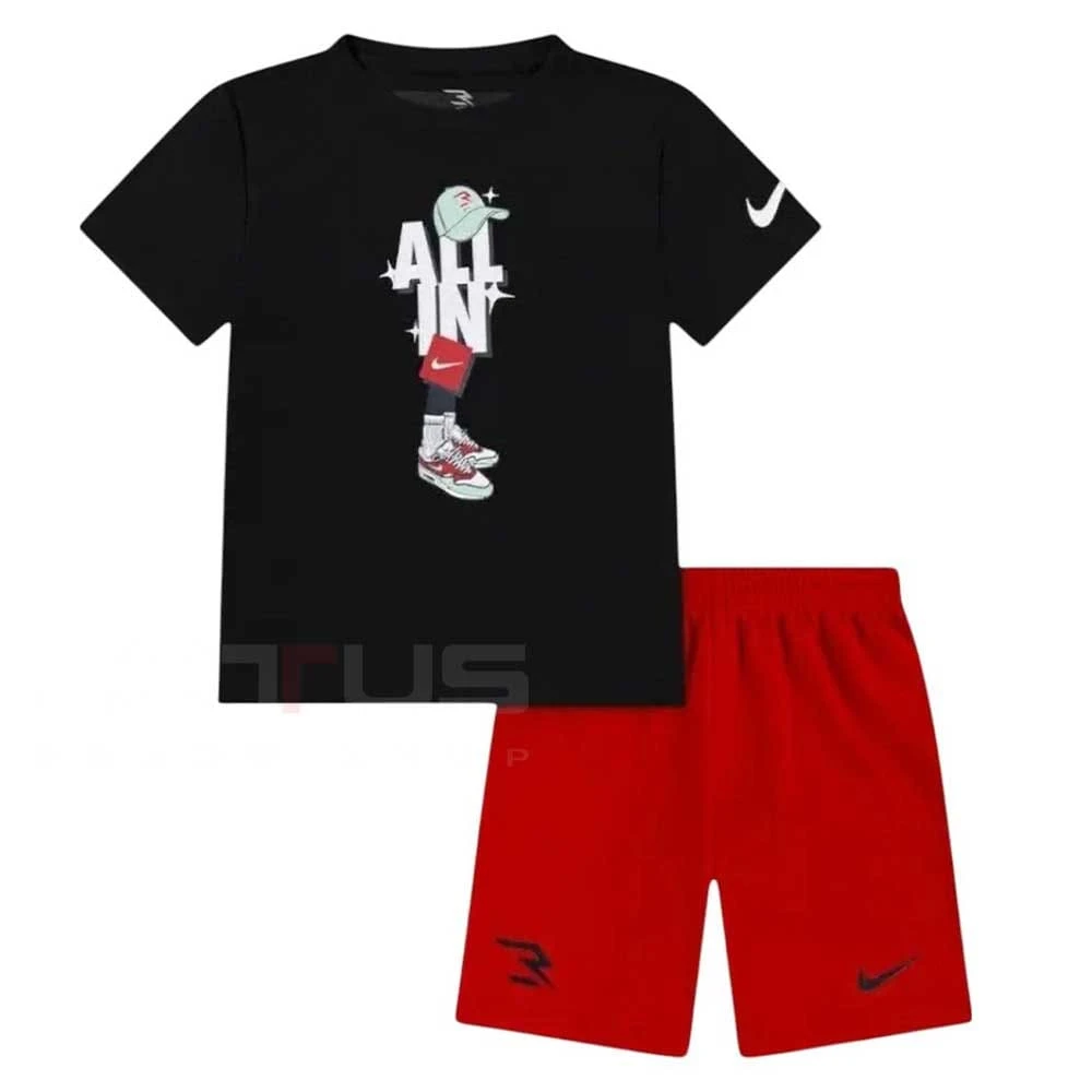 ДЕТСКИ СПОРТЕН ЕКИП ЗА МОМЧЕ NIKE 8Q1105-023 GRAFF LOCK UP SET ЧЕРЕН/ЧЕРВЕН - lotus-sport.bg