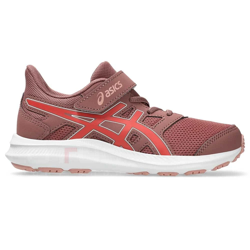 ДЕТСКИ МАРАТОНКИ ЗА МОМИЧЕ ASICS 1014A299-602 JOLT 4 PS ЧЕРВЕНО-КАФЯВИ - lotus-sport.bg