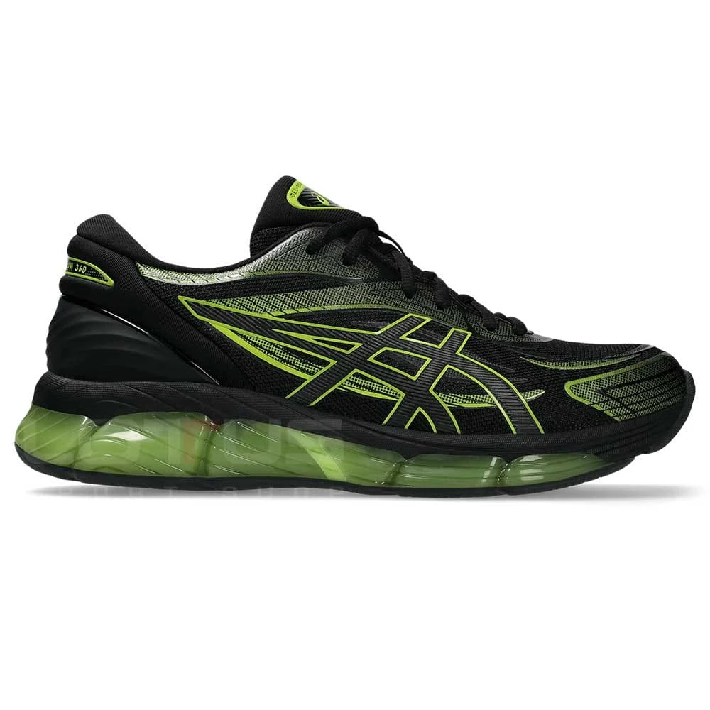 МЪЖКИ МАРАТОНКИ ASICS 1203A305-010 GEL-QUANTUM 360 VIII ЧЕРНИ/ЕЛЕКТРИКОВО ЗЕЛЕНИ - lotus-sport.bg