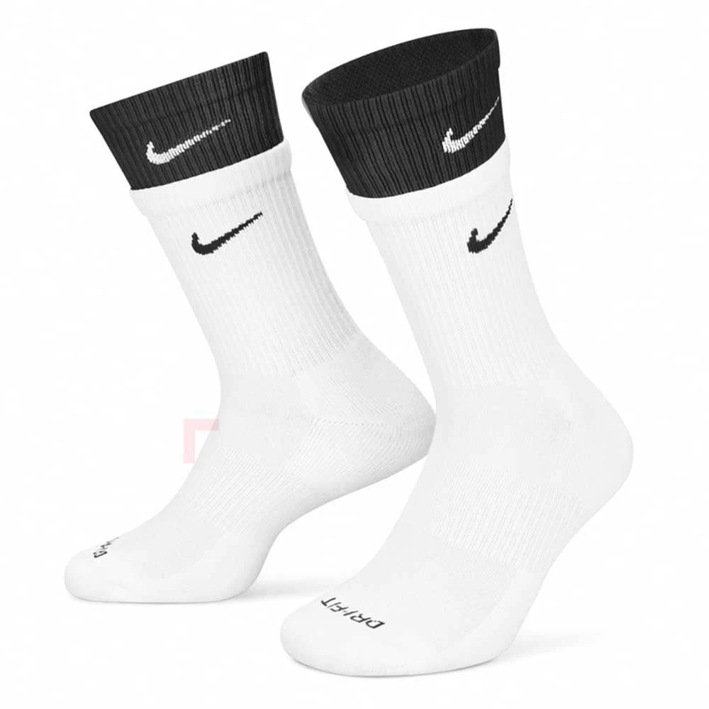 ЧОРАПИ NIKE DD2795-104 EVERYDAY PLUS CUSH CREW 1 PR DOUBLE SOCK БЕЛИ - lotus-sport.bg