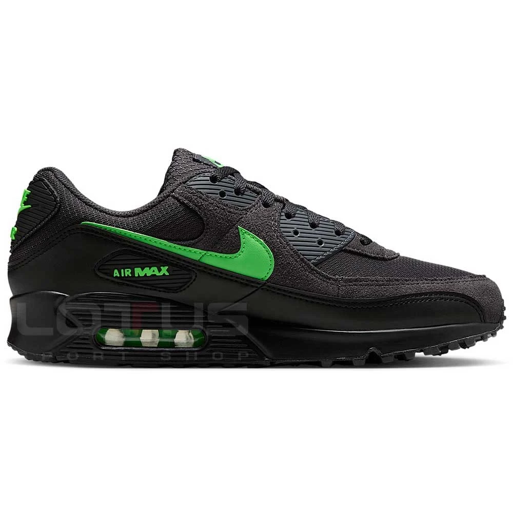 МЪЖКИ МАРАТОНКИ NIKE DM0029-015 AIR MAX 90 СИВИ/ЗЕЛЕНИ - lotus-sport.bg
