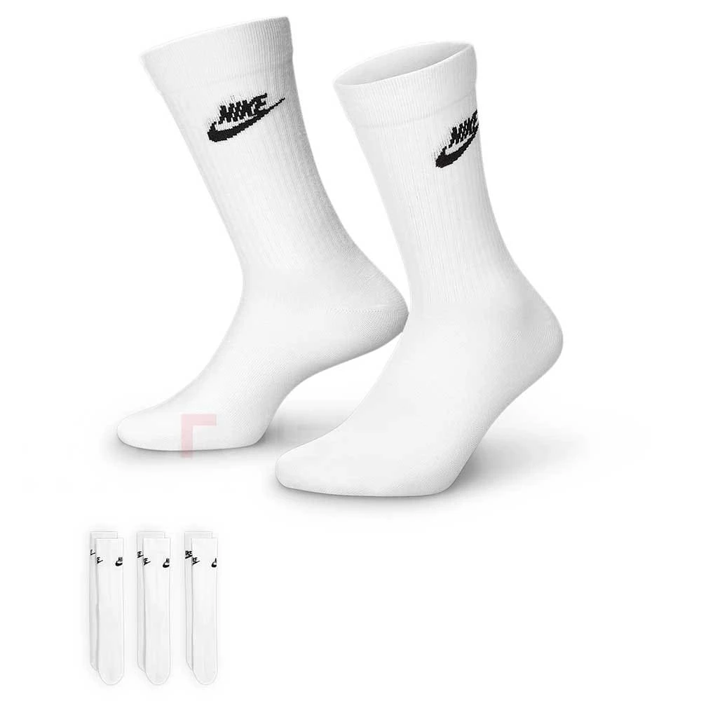 ЧОРАПИ NIKE DX5025-100 NSW EVERYDAY ESSENTIAL CREW 3PR БЕЛИ - lotus-sport.bg