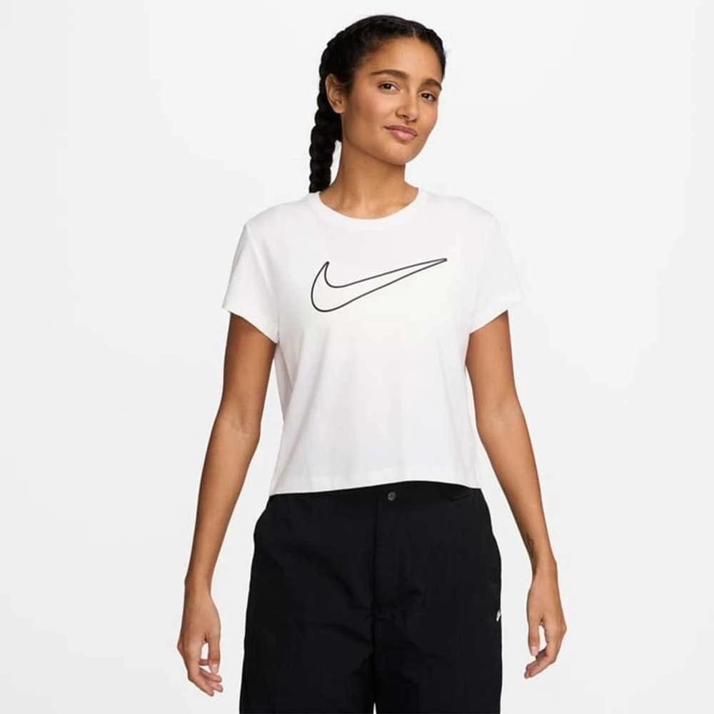 ДАМСКА ТЕНИСКА NIKE HV5002-100 NSW CLUB SS TEE HBR MD БЯЛА - lotus-sport.bg