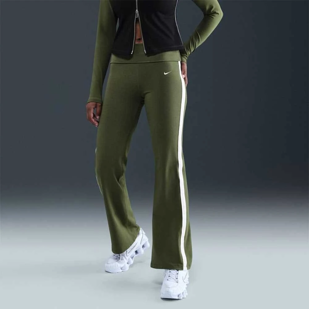 ДАМСКО ДОЛНИЩЕ NIKE IH4063-222 NSW HR FLDOVR PNT GLS МАСЛИНЕНО ЗЕЛЕНО - lotus-sport.bg