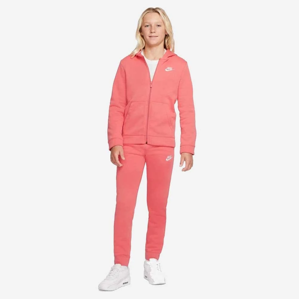 ДЕТСКИ СПОРТЕН ЕКИП ЗА МОМИЧЕ NIKE BV3634-603 NSW CORE BF TRK SUIT КОРАЛОВ - lotus-sport.bg