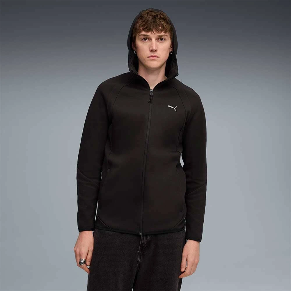 МЪЖКО ГОРНИЩЕ PUMA 68823101 EVOSTRIPE FZ HOODIE DK ЧЕРНО - lotus-sport.bg