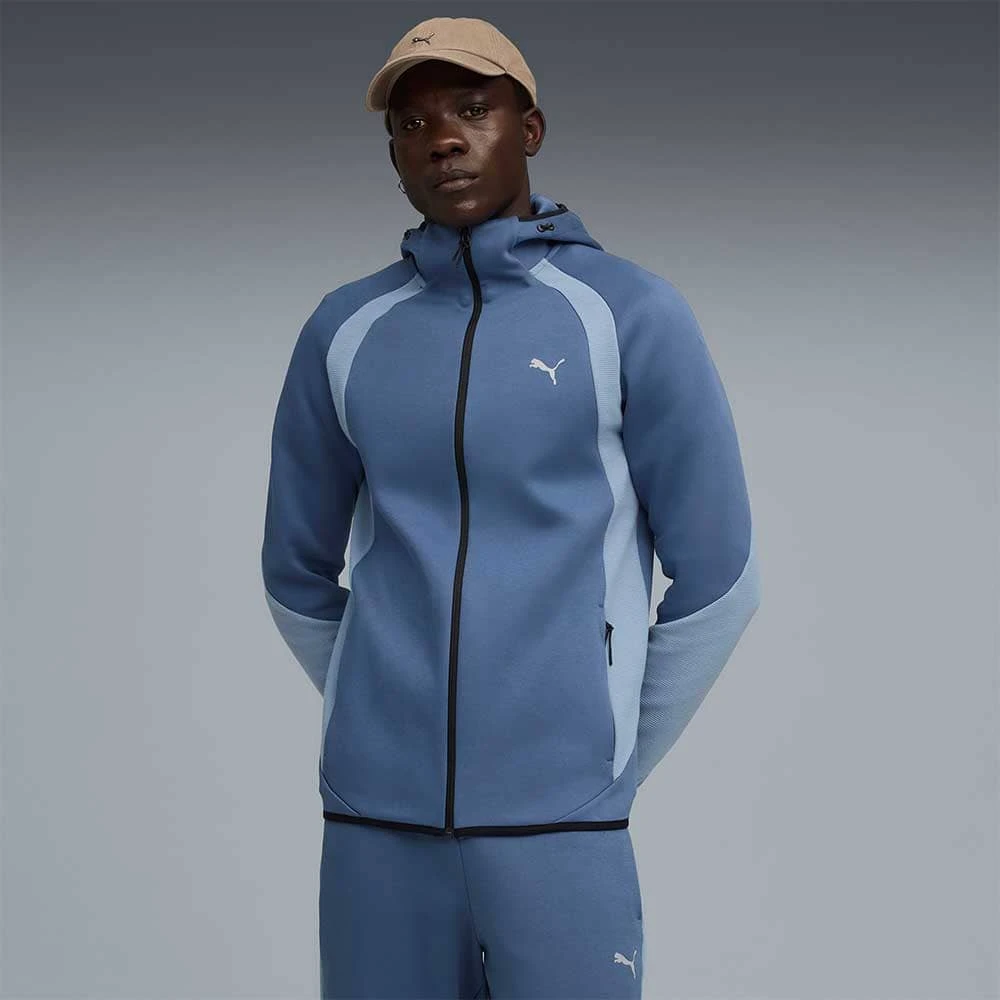 МЪЖКО ГОРНИЩЕ PUMA 68823180 EVOSTRIPE FZ HOODIE DK ТЪМНОСИНЬО - lotus-sport.bg