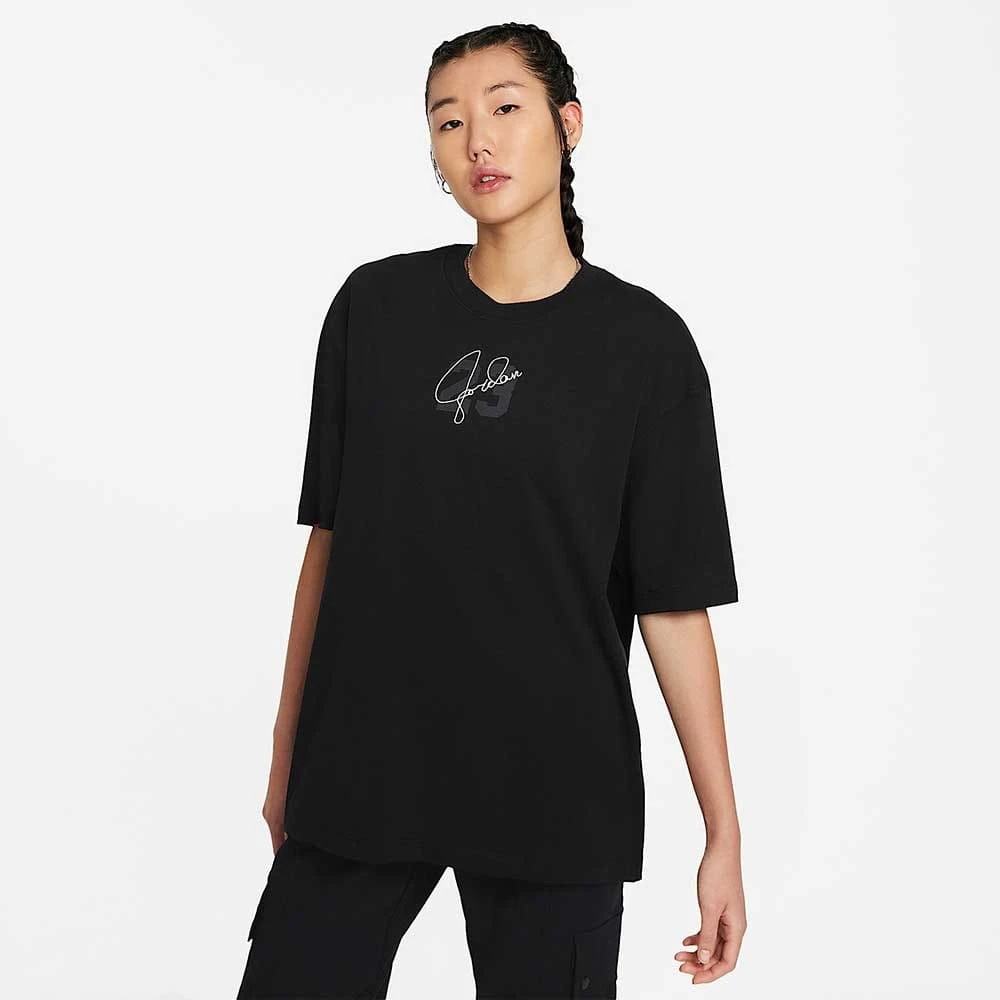 ДАМСКА ТЕНИСКА NIKE DM3244-010 JORDAN BRK SS GF GFX TEE J23 ЧЕРНА - lotus-sport.bg