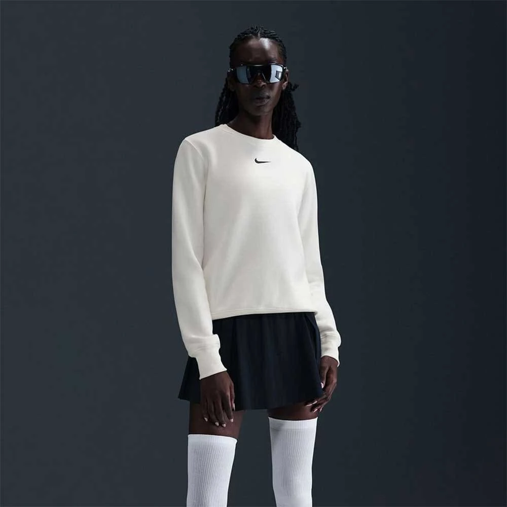 ДАМСКА БЛУЗА NIKE DQ5751-133 NSW PHNX FLC STD CREW БЯЛА - lotus-sport.bg