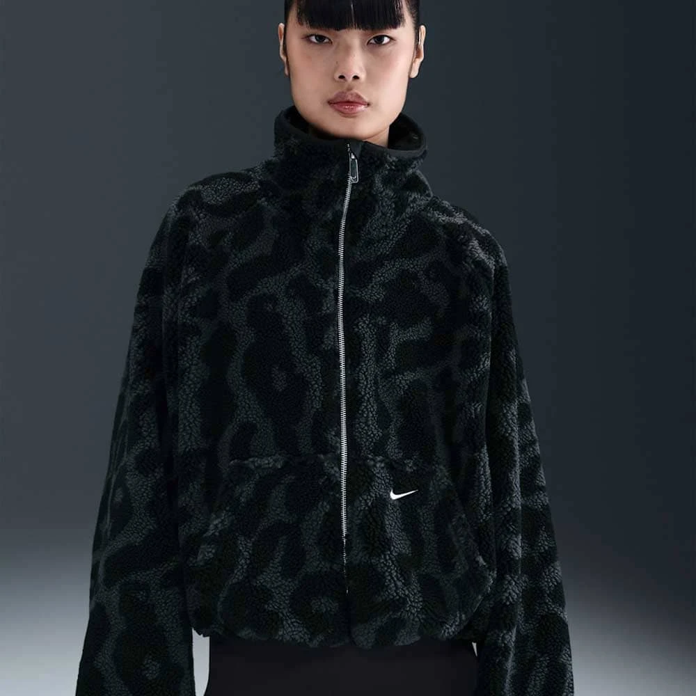 ДАМСКО ЯКЕ NIKE HV2070-010 NSW STREET SHERPA JKT ЧЕРНО - lotus-sport.bg