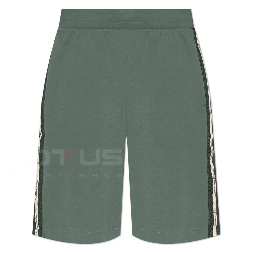 МЪЖКИ КЪСИ ПАНТАЛОНИ EA7 EMPORIO ARMANI 7M001481-U7260 LOGO SERIES M BERMUDA COFT TAPE ЗЕЛЕНИ - lotus-sport.bg
