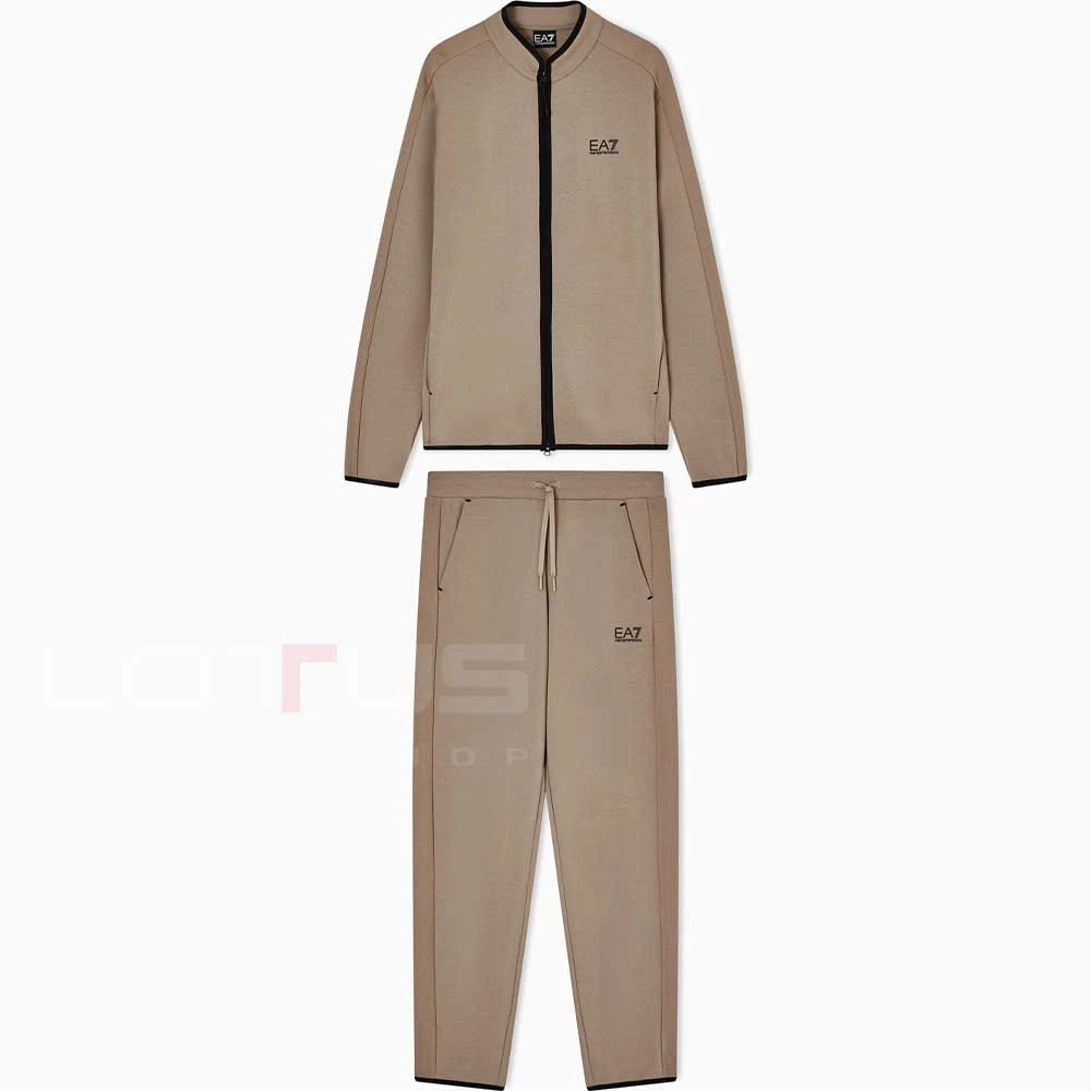 МЪЖКИ СПОРТЕН ЕКИП EA7 EMPORIO ARMANI 7M001590-U6167 ATHLETIC MIX M T-SUIT TT FZ CH CO PL БЕЖОВ/ЧЕРЕН - lotus-sport.bg