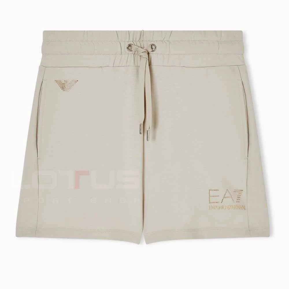 ДАМСКИ КЪСИ ПАНТАЛОНИ EA7 EMPORIO ARMANI 7W000269-U1088 EVOLUTION W SHORTS БЕЖОВИ - lotus-sport.bg