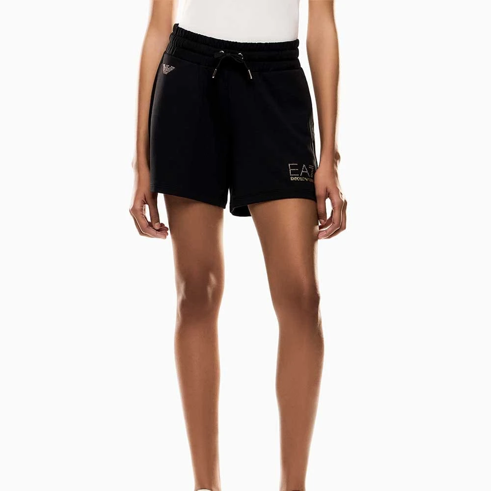 ДАМСКИ КЪСИ ПАНТАЛОНИ EA7 EMPORIO ARMANI 7W000269-UC001 EVOLUTION W SHORTS ЧЕРНИ - lotus-sport.bg