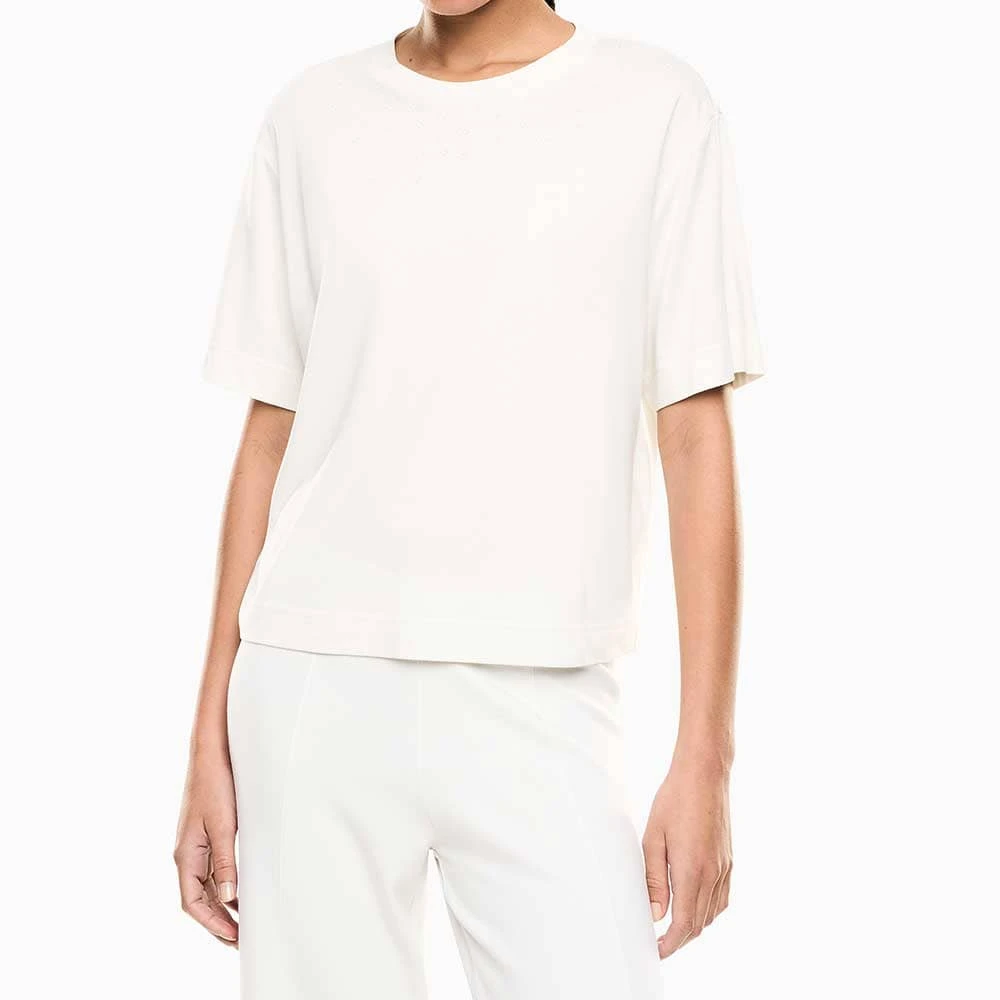 ДАМСКА ТЕНИСКА EA7 EMPORIO ARMANI 7W001015-U1142 PRECIOUS W TEE SS КРЕМАВА - lotus-sport.bg