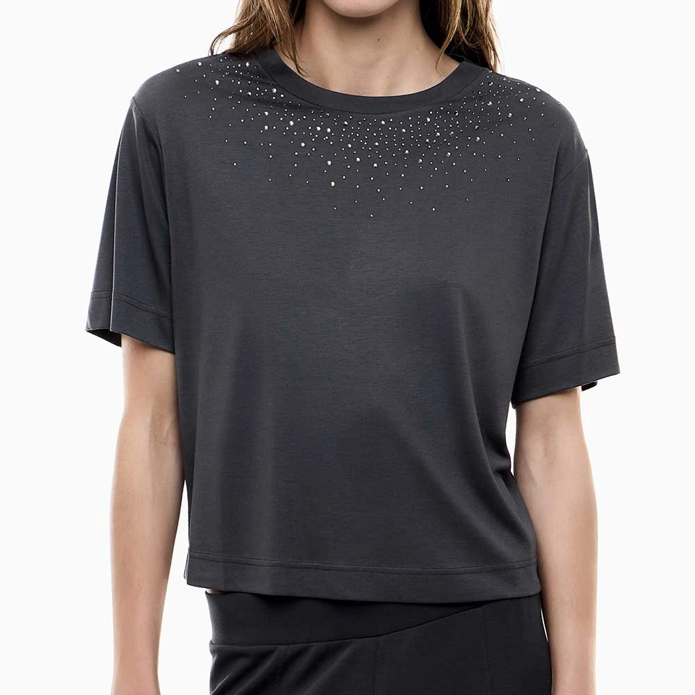 ДАМСКА ТЕНИСКА EA7 EMPORIO ARMANI 7W001015-U8111 PRECIOUS W TEE SS СИВА - lotus-sport.bg