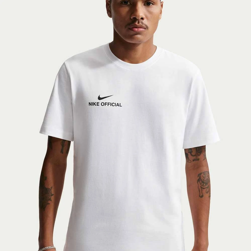 МЪЖКА ТЕНИСКА NIKE IH1143-100 NSW TEE STD NIKE OFFICIAL БЯЛА - lotus-sport.bg