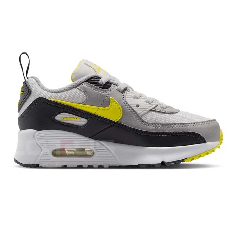 ДЕТСКИ МАРАТОНКИ ЗА МОМЧЕ NIKE IQ0096-100 AIR MAX 90 EASYON MESH PS СИВИ - lotus-sport.bg