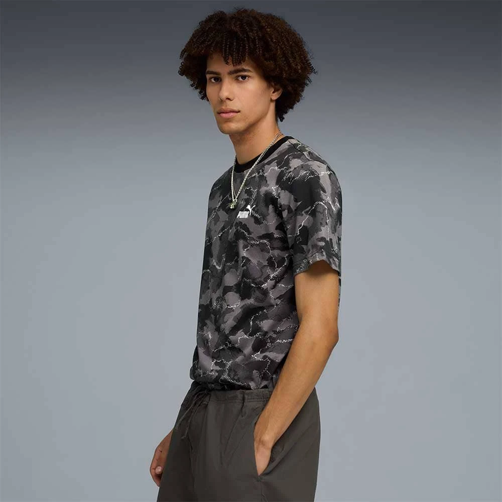 МЪЖКА ТЕНИСКА PUMA 69203501 CAMO AOP TEE ЧЕРНА/СИВА - lotus-sport.bg