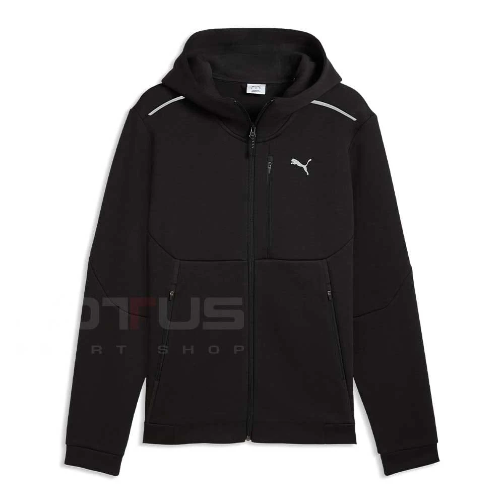 МЪЖКО ГОРНИЩЕ PUMA 63441501 PUMATECH FULL-ZIP HOODIE DK ЧЕРНО - lotus-sport.bg