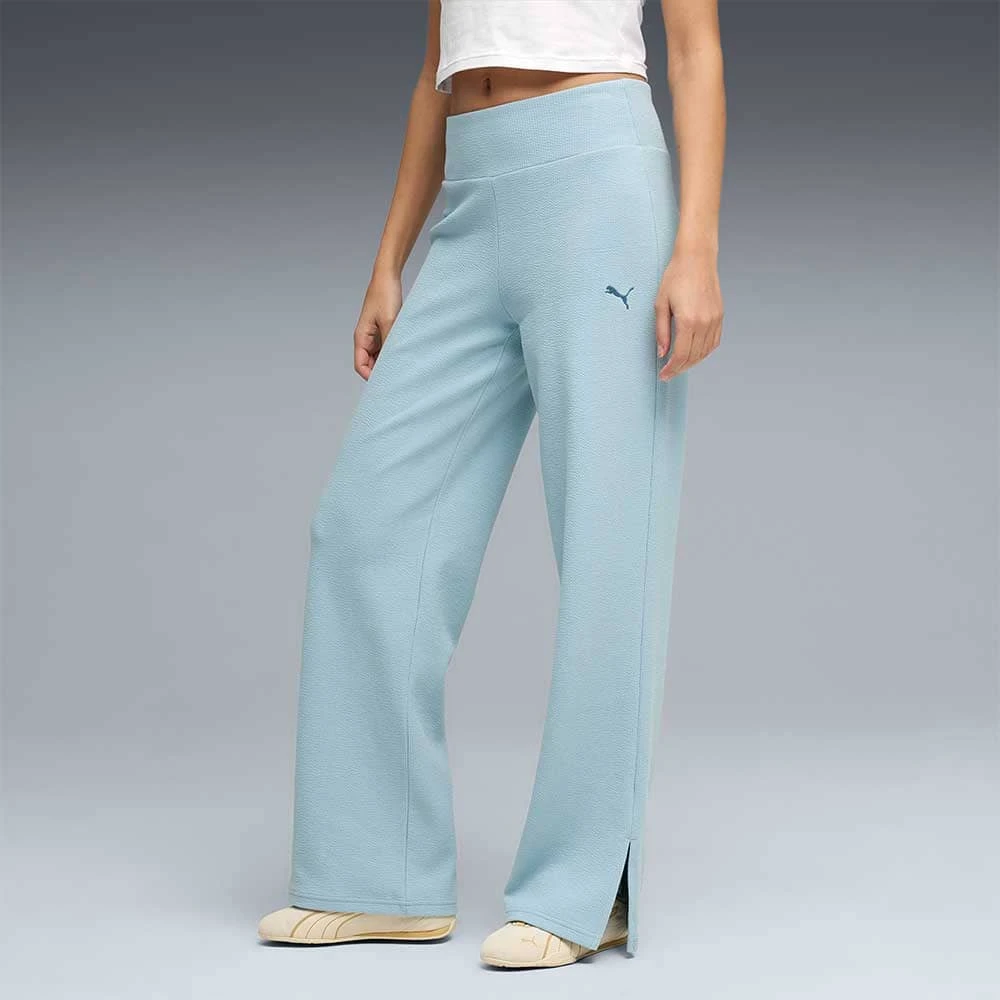ДАМСКО ДОЛНИЩЕ PUMA 69181547 ESS ELEVATED HIGH-WAIST PNT СВЕТЛОСИНЬО - lotus-sport.bg