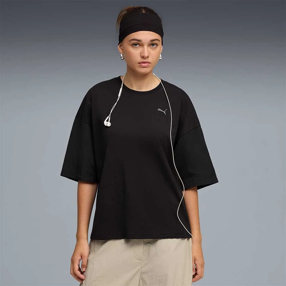 ДАМСКА ТЕНИСКА PUMA 69188301 HER OVERSIZED TEE ЧЕРНА - lotus-sport.bg