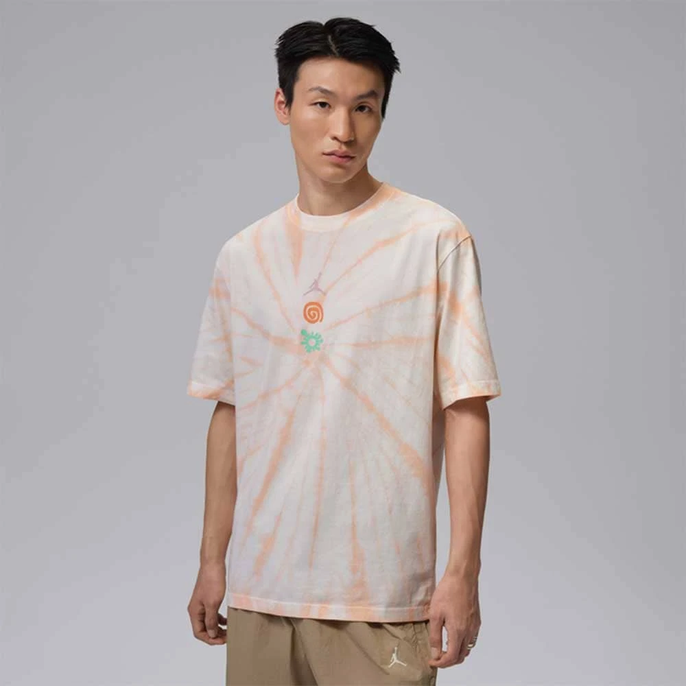 МЪЖКА ТЕНИСКА NIKE IF3157-133 JORDAN BRK TIE DYE FEST SS CRW БЕЖОВА - lotus-sport.bg