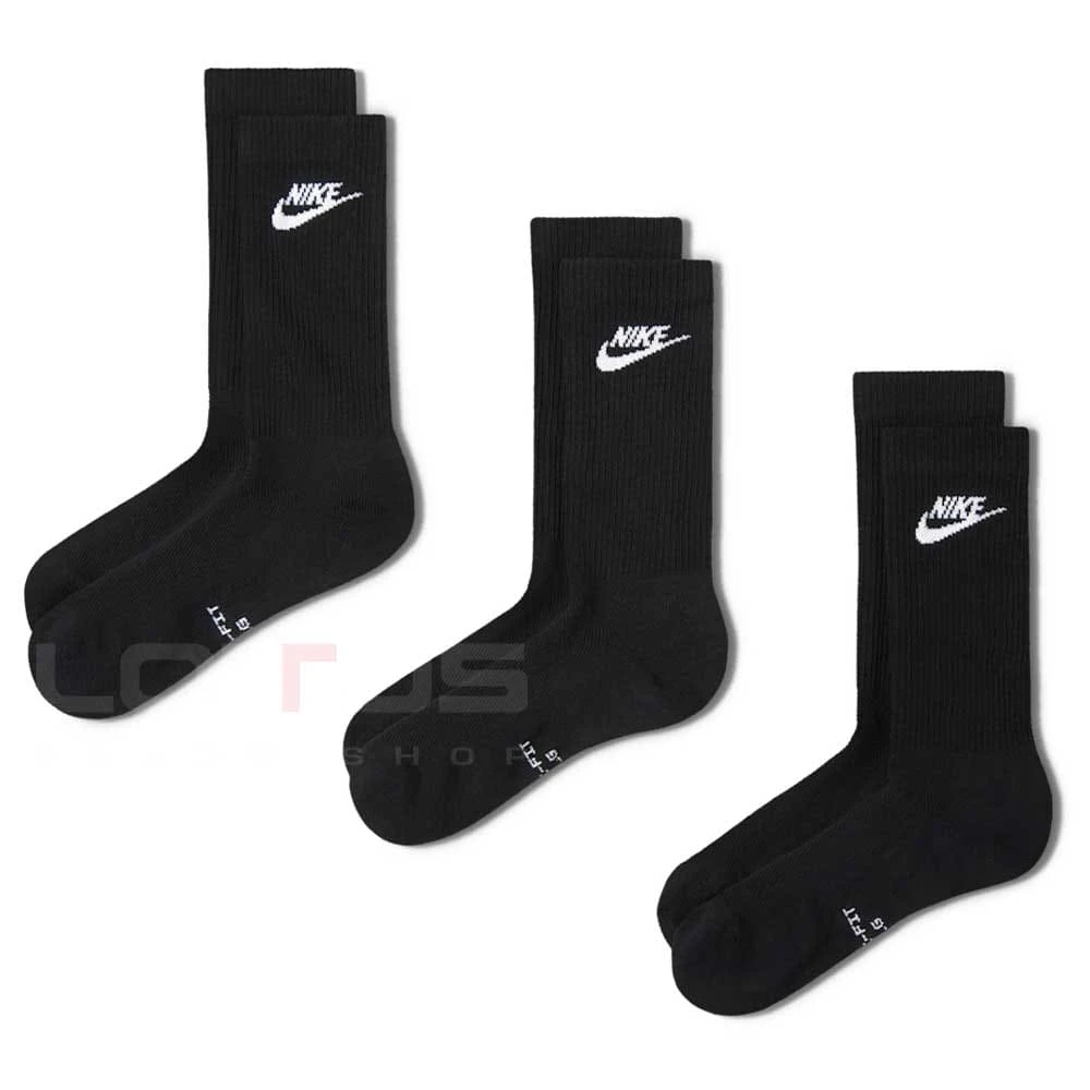 ЧОРАПИ NIKE IH8522-902 ED ELVD CRW 3P FUTRA ЧЕРНИ - lotus-sport.bg