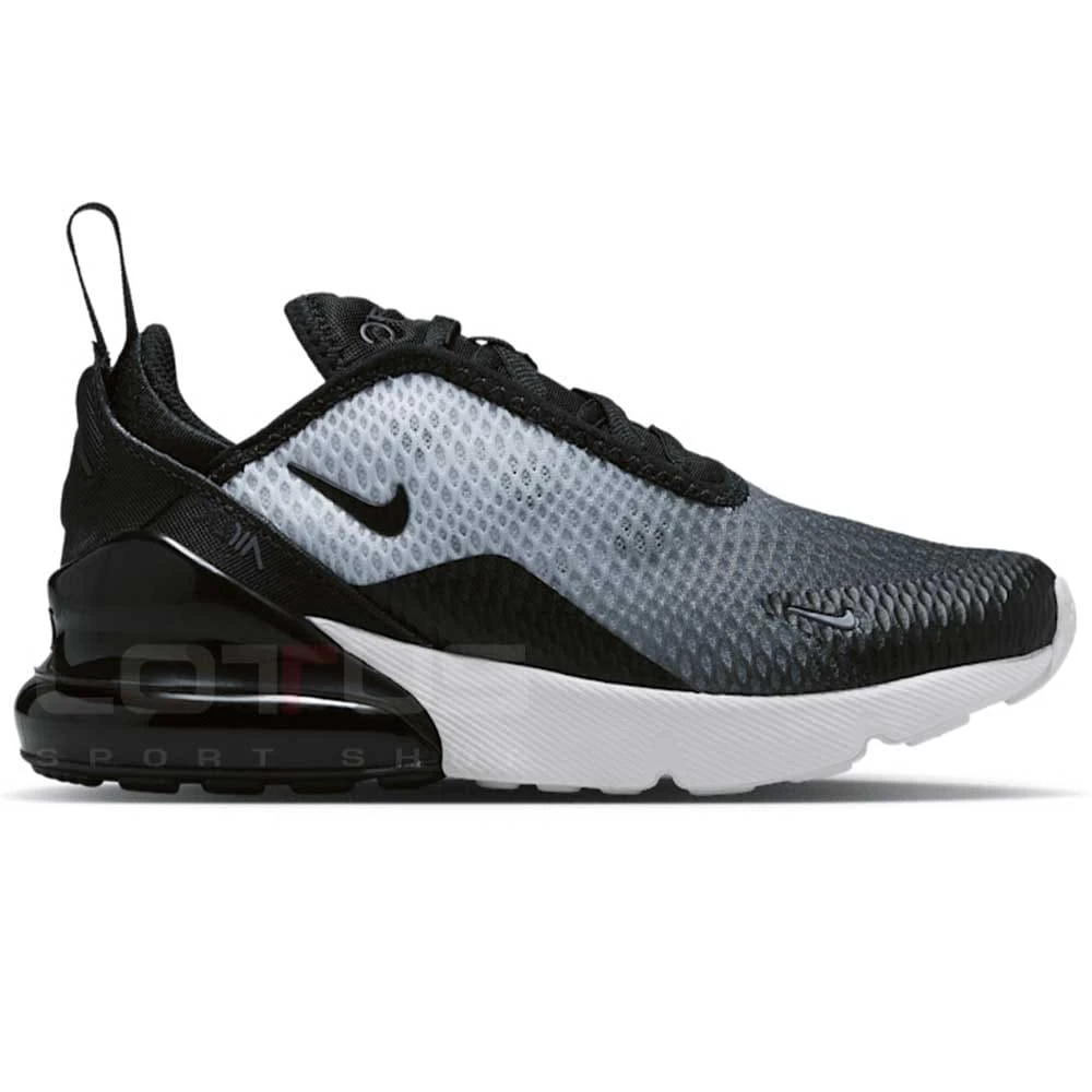 ДЕТСКИ МАРАТОНКИ ЗА МОМЧЕ NIKE AO2372-052 AIR MAX 270 (PS) ЧЕРНИ/СИВИ - lotus-sport.bg