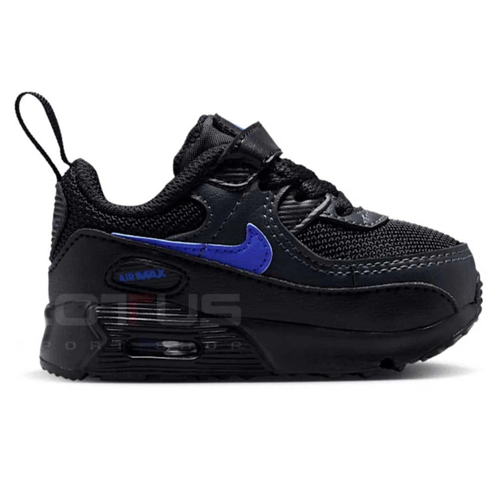 ДЕТСКИ МАРАТОНКИ ЗА МОМЧЕ NIKE IV7240-008 AIR MAX 90 MESH VS TD ЧЕРНИ/СИНИ - lotus-sport.bg