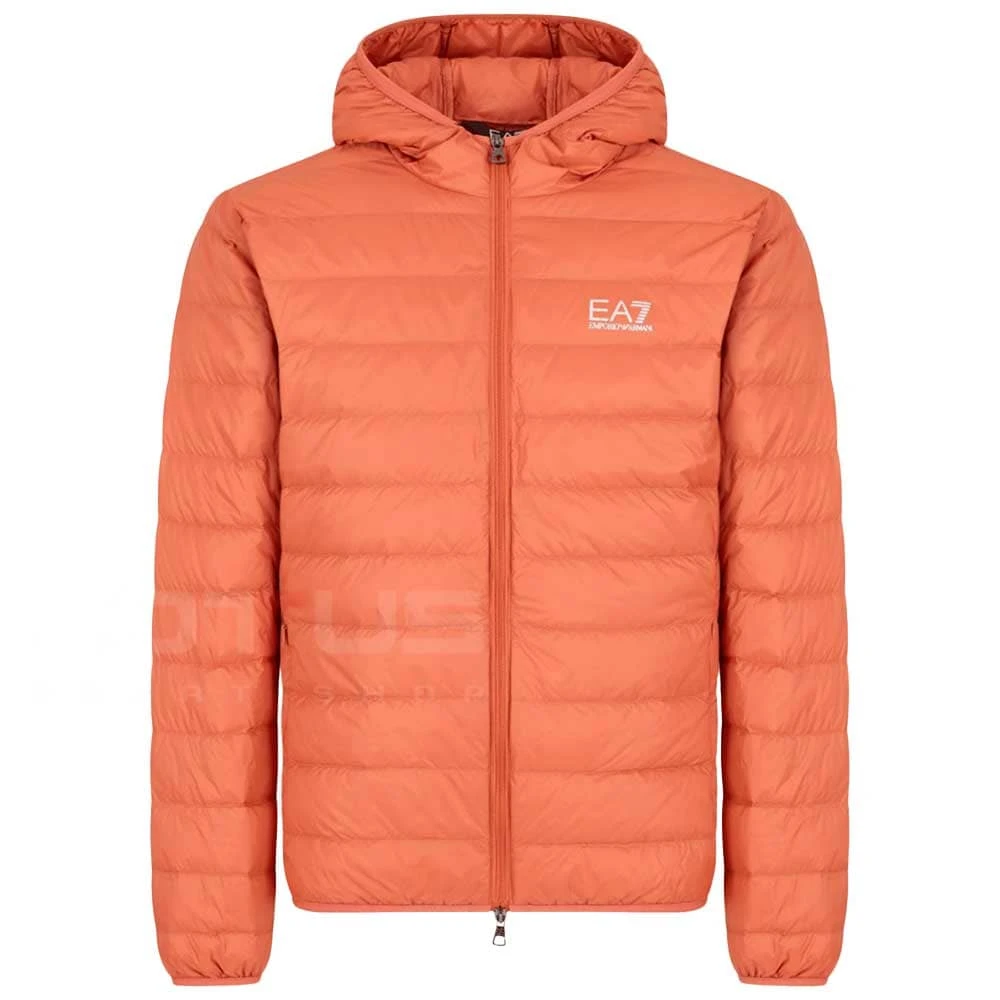 МЪЖКО ЯКЕ EA7 EMPORIO ARMANI 8NPB24-U3010 CORE ID M DOWN LIGHT HOODED JACKET CC ОРАНЖЕВО - lotus-sport.bg