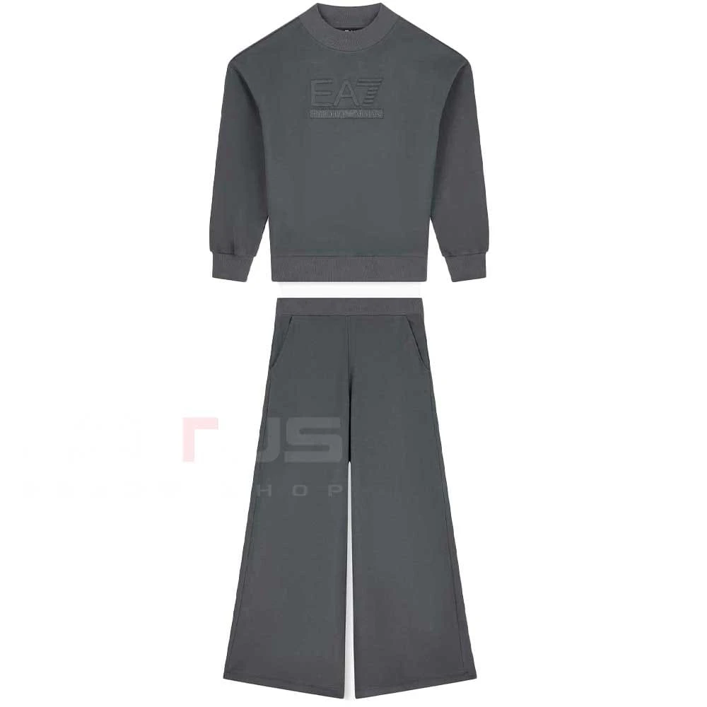 ДАМСКИ СПОРТЕН ЕКИП EA7 EMPORIO ARMANI 7W001407-U8117 TRAIN TRACKSUIT W TT CN OH MAXI LOGO ТЪМНОСИВ - lotus-sport.bg