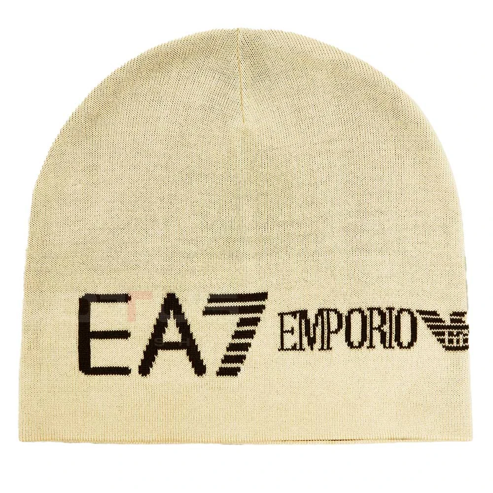 ЗИМНА ШАПКА EA7 EMPORIO ARMANI 7X000913-U1079 MOUNTAIN U EXTENDED LOGO BEANIE БЕЖОВА - lotus-sport.bg