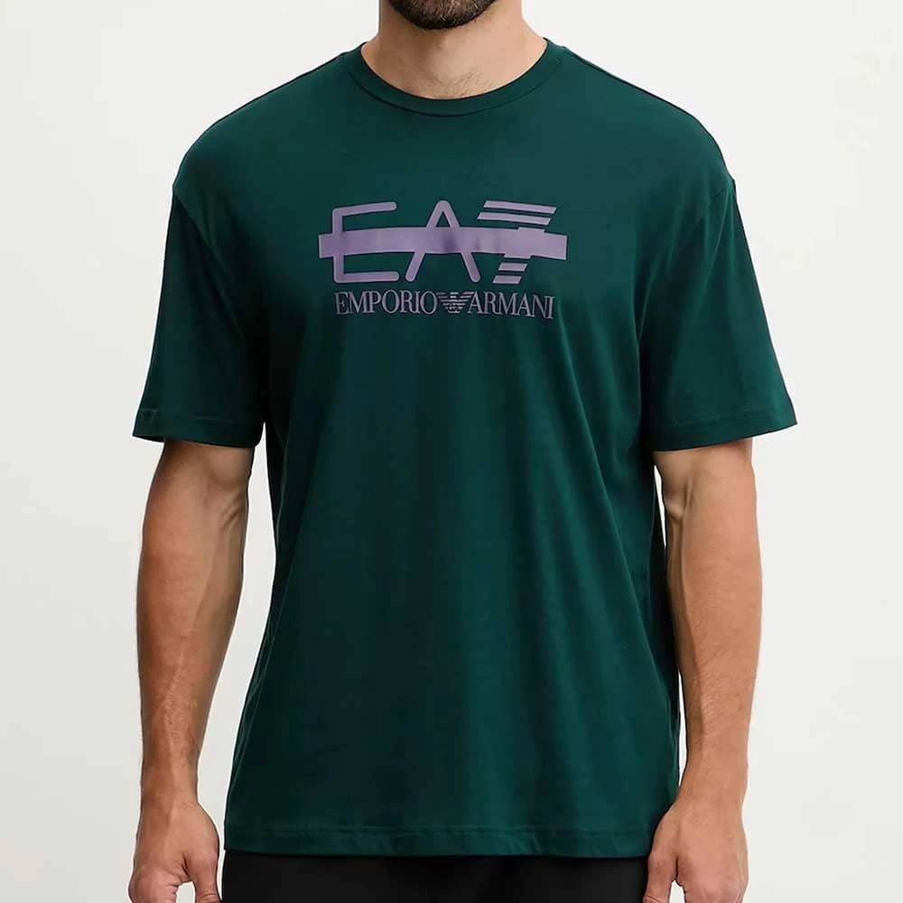 МЪЖКА ТЕНИСКА EA7 EMPORIO ARMANI 7M001129-UB011 LOGO SERIES M TEE SS LOGO BARRED ЗЕЛЕНА - lotus-sport.bg