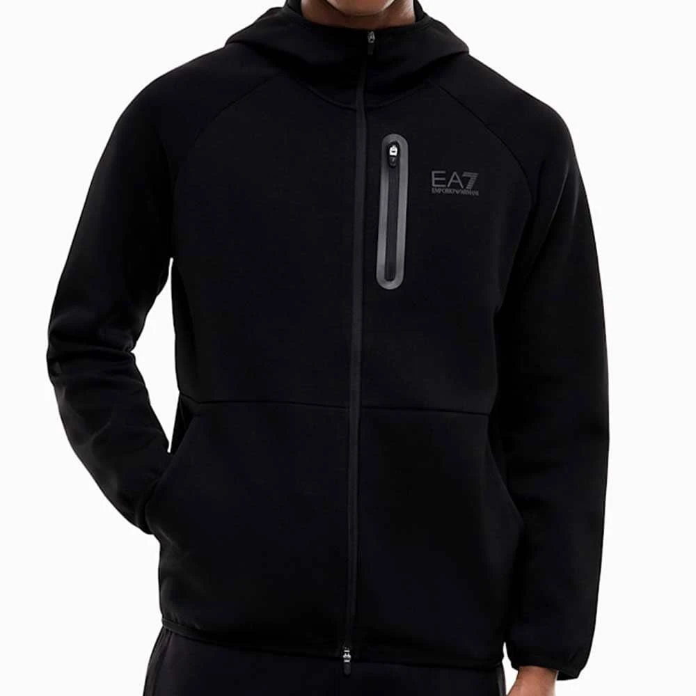 МЪЖКО ГОРНИЩЕ EA7 EMPORIO ARMANI 7M002517-UC001 NATURAL VENTUS7 M HOODIE FZ ЧЕРНО - lotus-sport.bg