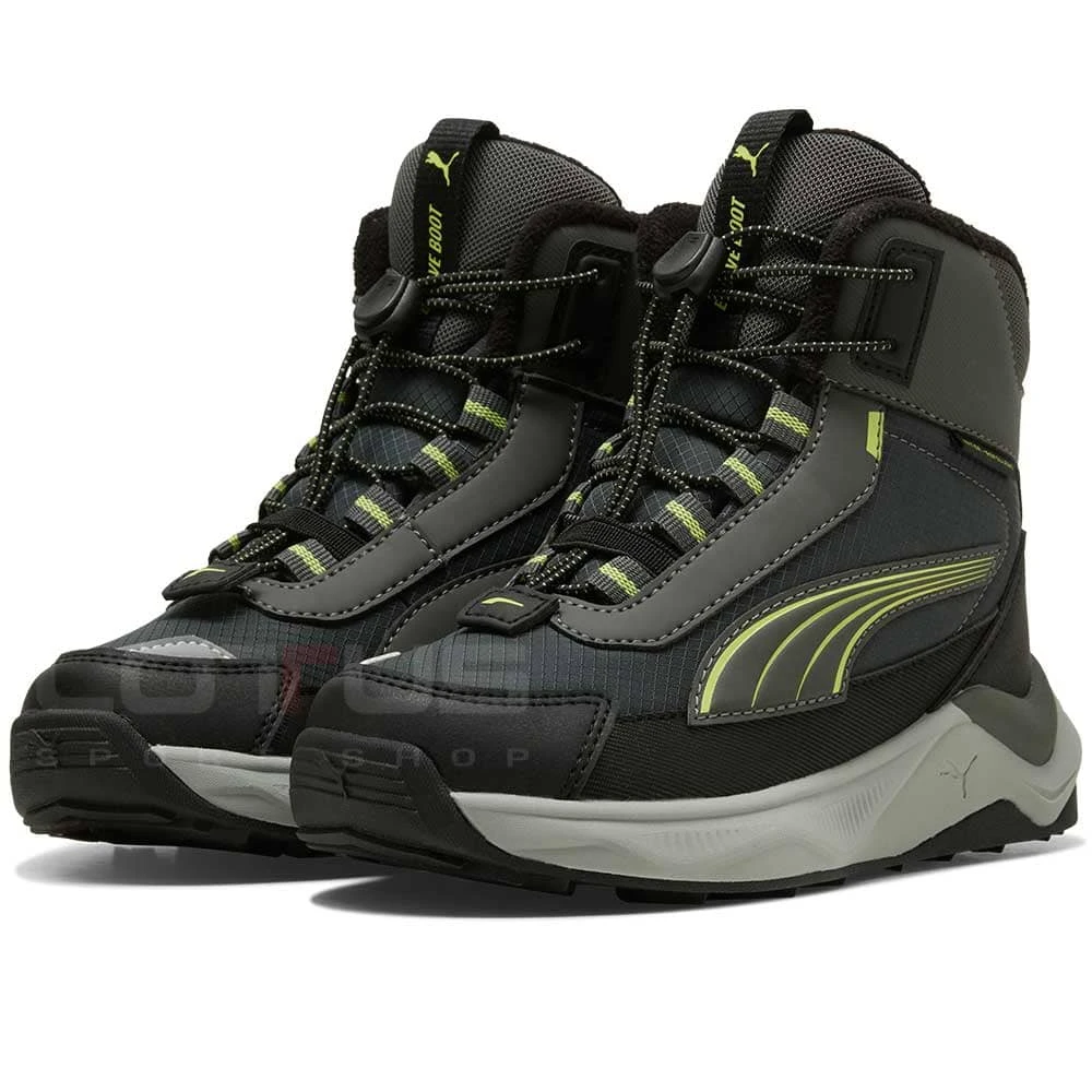 ДЕТСКИ ЗИМНИ ОБУВКИ ЗА МОМЧЕ PUMA 31380901 EVOLVE 2.0 BOOT ЗЕЛЕНИ - lotus-sport.bg