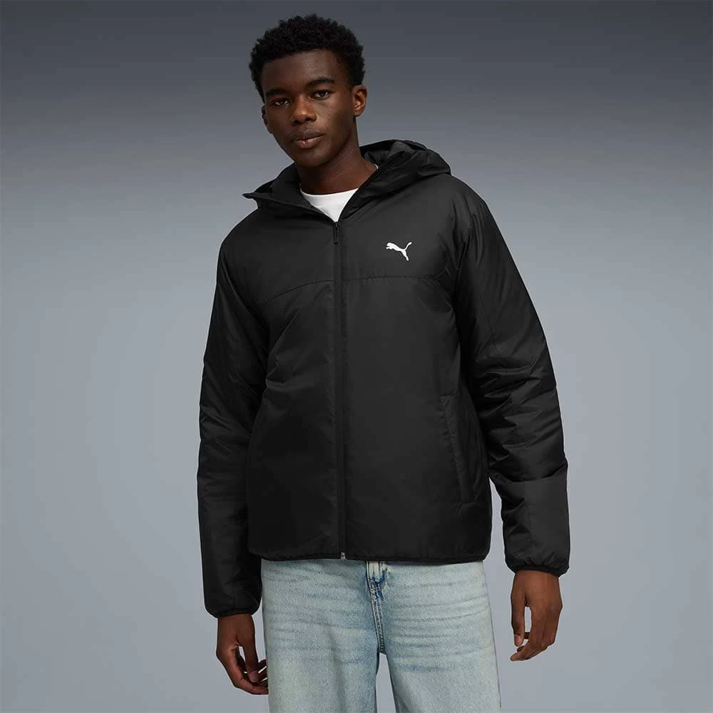 МЪЖКО ЯКЕ PUMA 68829601 ESS LIGHT PADDED JACKET ЧЕРНО - lotus-sport.bg