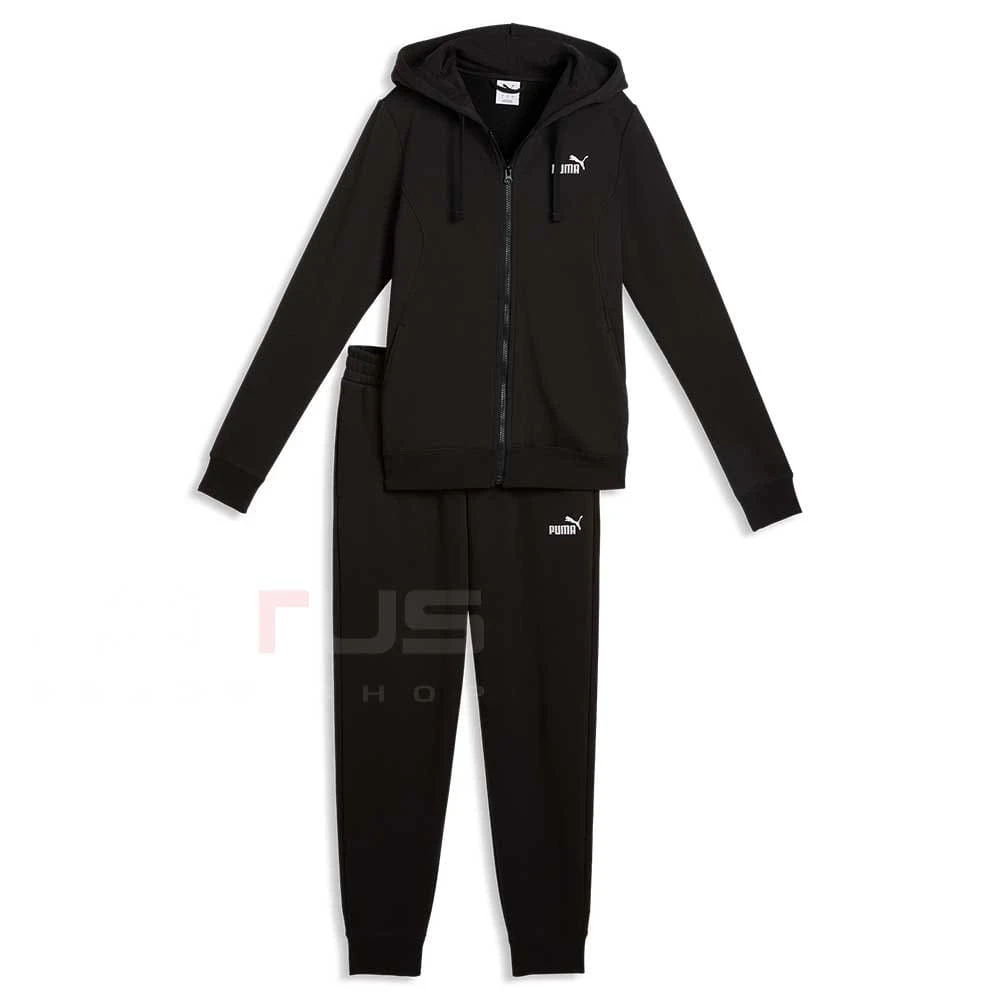 ДАМСКИ СПОРТЕН ЕКИП PUMA 69399301 HOODED SWEAT SUIT FZ ЧЕРЕН - lotus-sport.bg